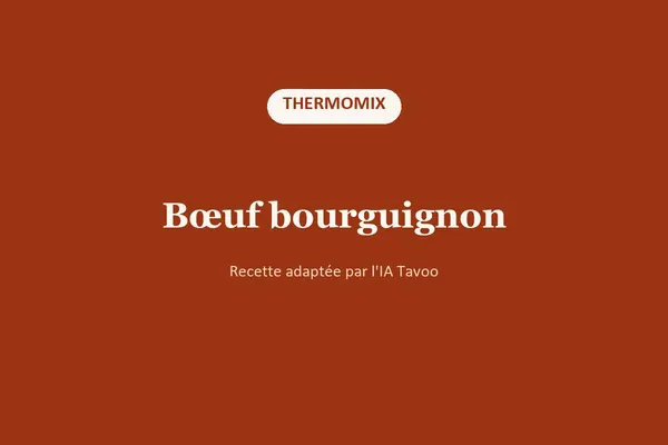 Bœuf bourguignon au Thermomix