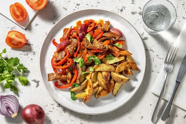 Lomo saltado péruvien au Moulinex Companion