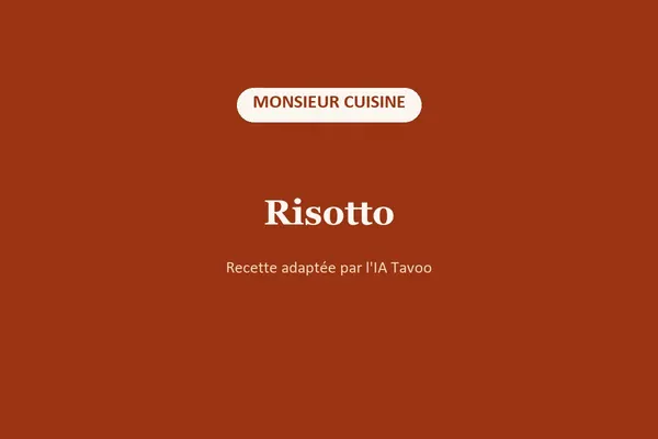 Risotto au Monsieur Cuisine